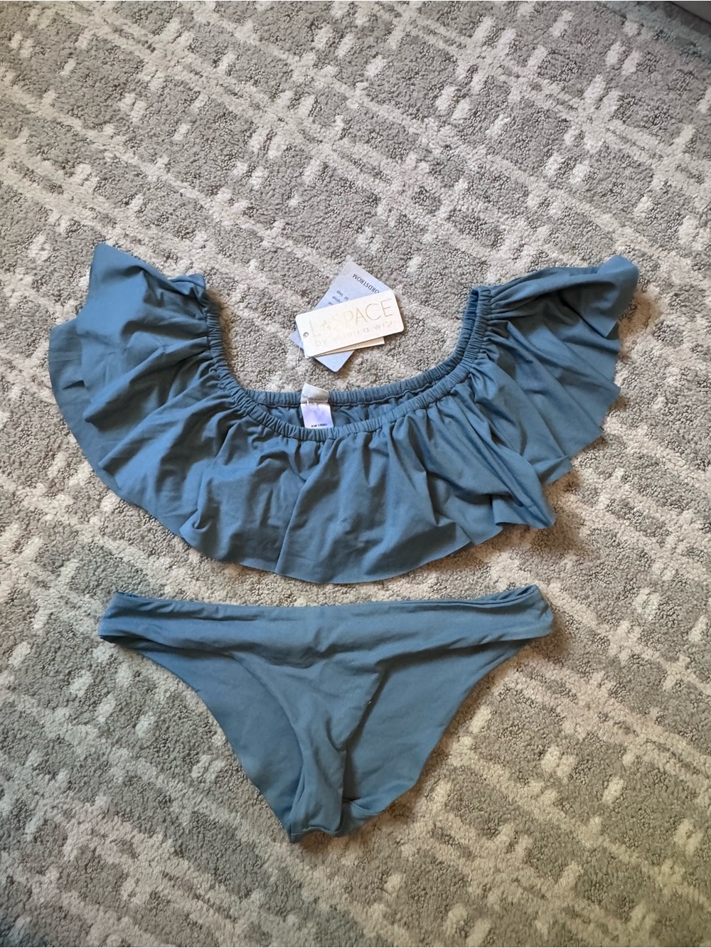 L*Space Swim off the shoulder two piece